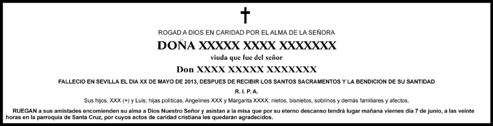 Formato de esquela 4